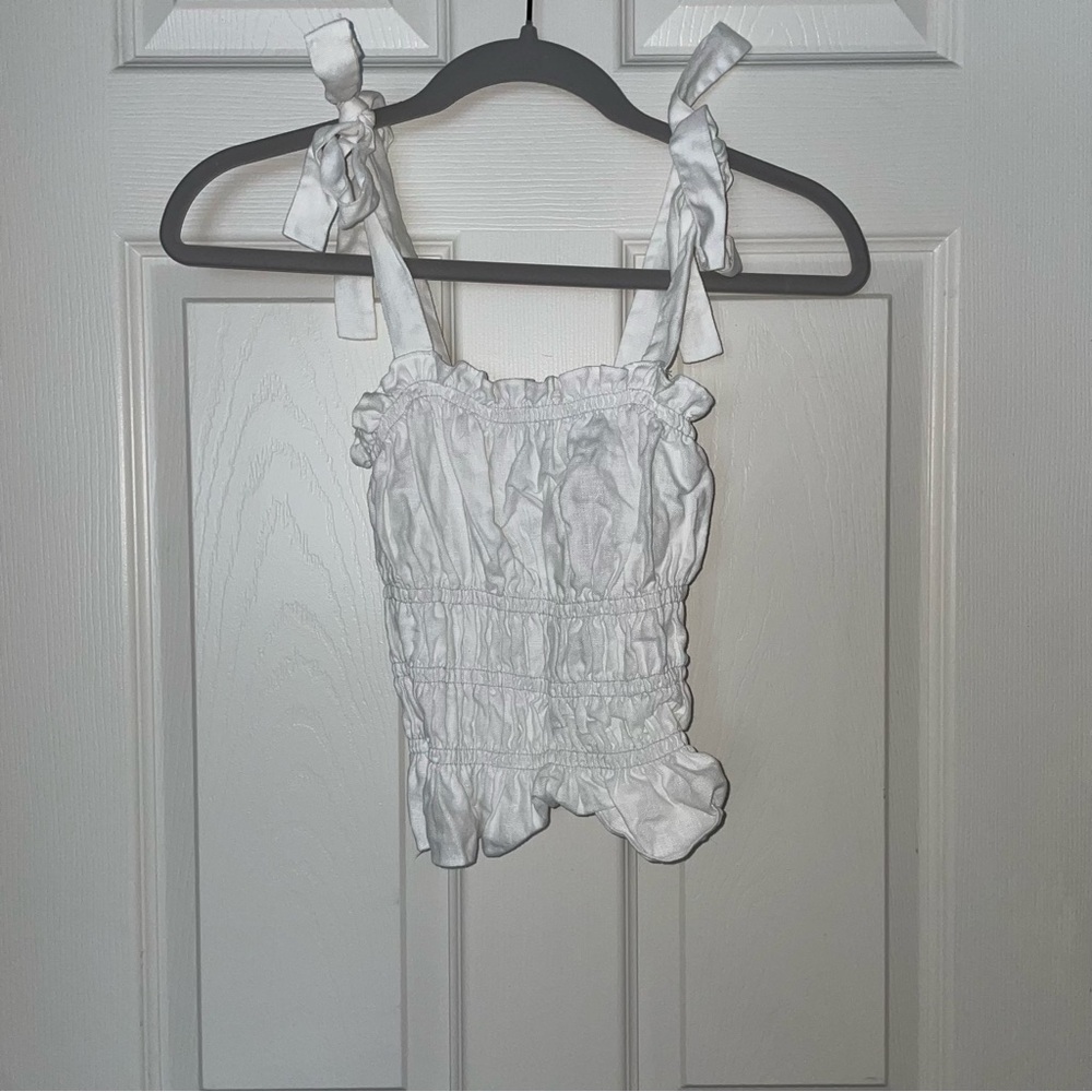 Reformation bow crop top